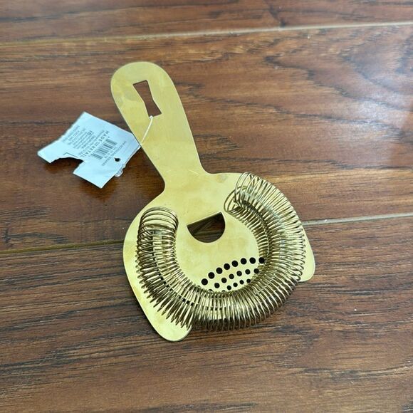 NWT Bullseye’s Playground Gold Drink Bar Strainer - Picture 2 of 5